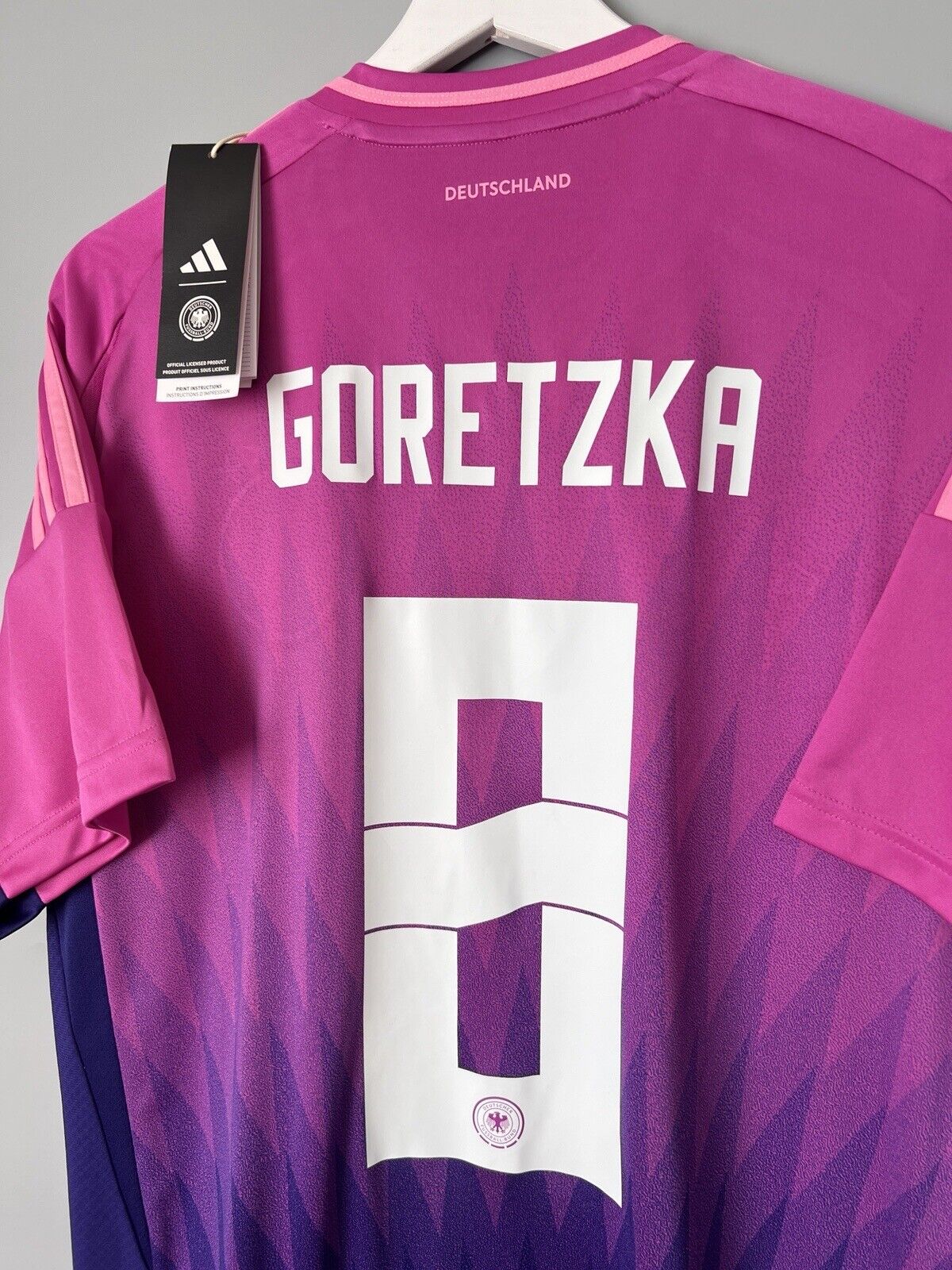 Goretzka Germany Jersey 2024 Away Soccer Shirt Adidas IP8158 Mens Size XL