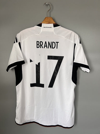 Brandt Germany Jersey 2023 Home Mens Soccer Football Shirt HJ9606 Adidas Size L
