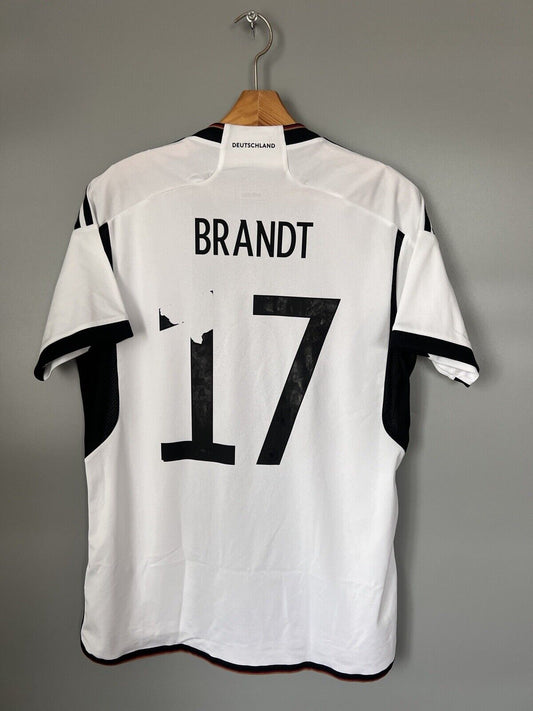 Brandt Germany Jersey 2023 Home Mens Soccer Football Shirt HJ9606 Adidas Size L