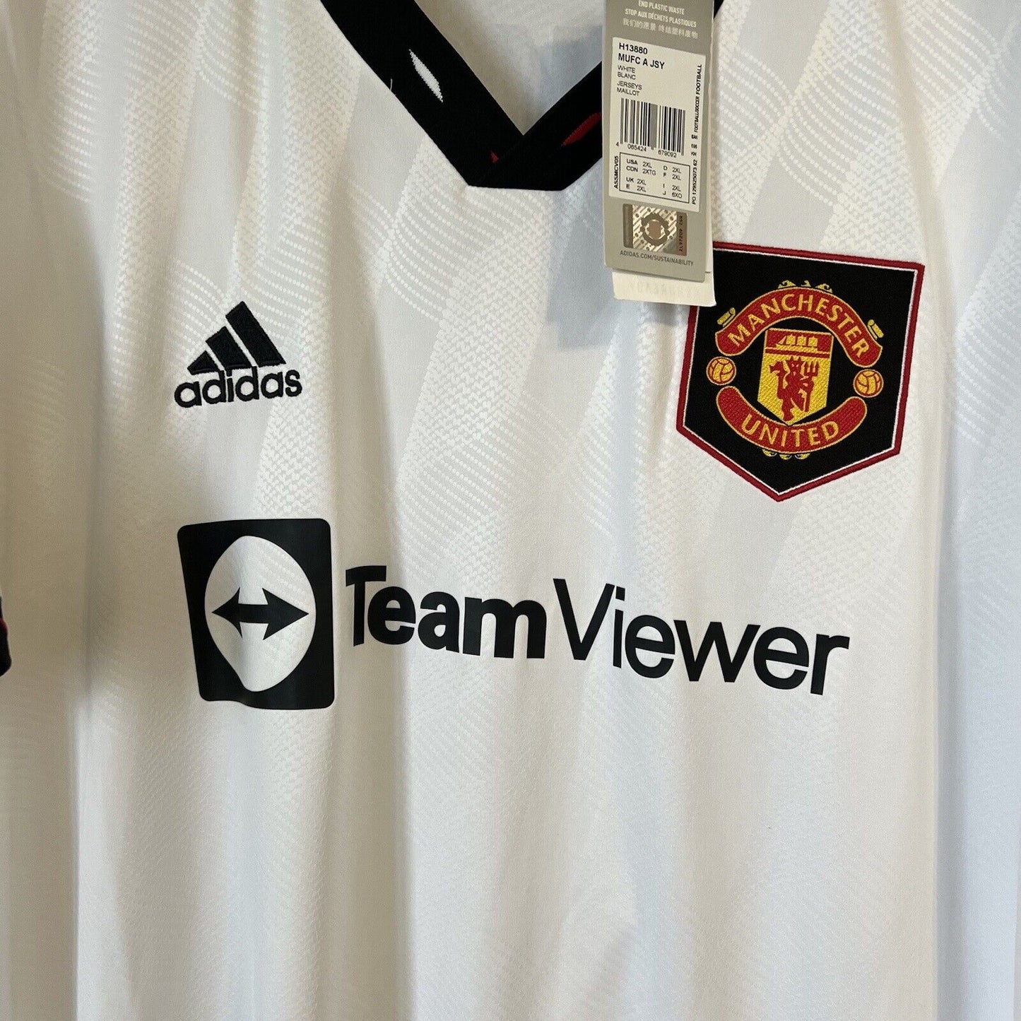 Eriksen Manchester United Jersey 2022/23 Away Adidas H13880 Football Shirt XXL