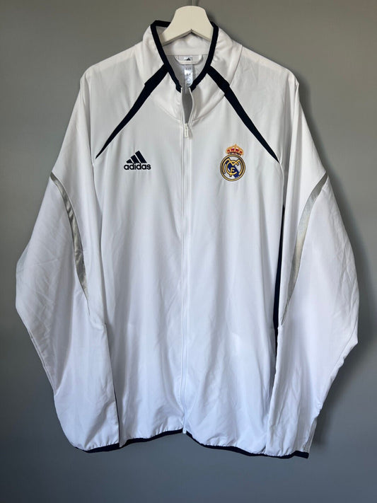 Real Madrid Teamgeist Jacket 2006x2021 White Soccer Adidas HA2537 Mens Size XXL