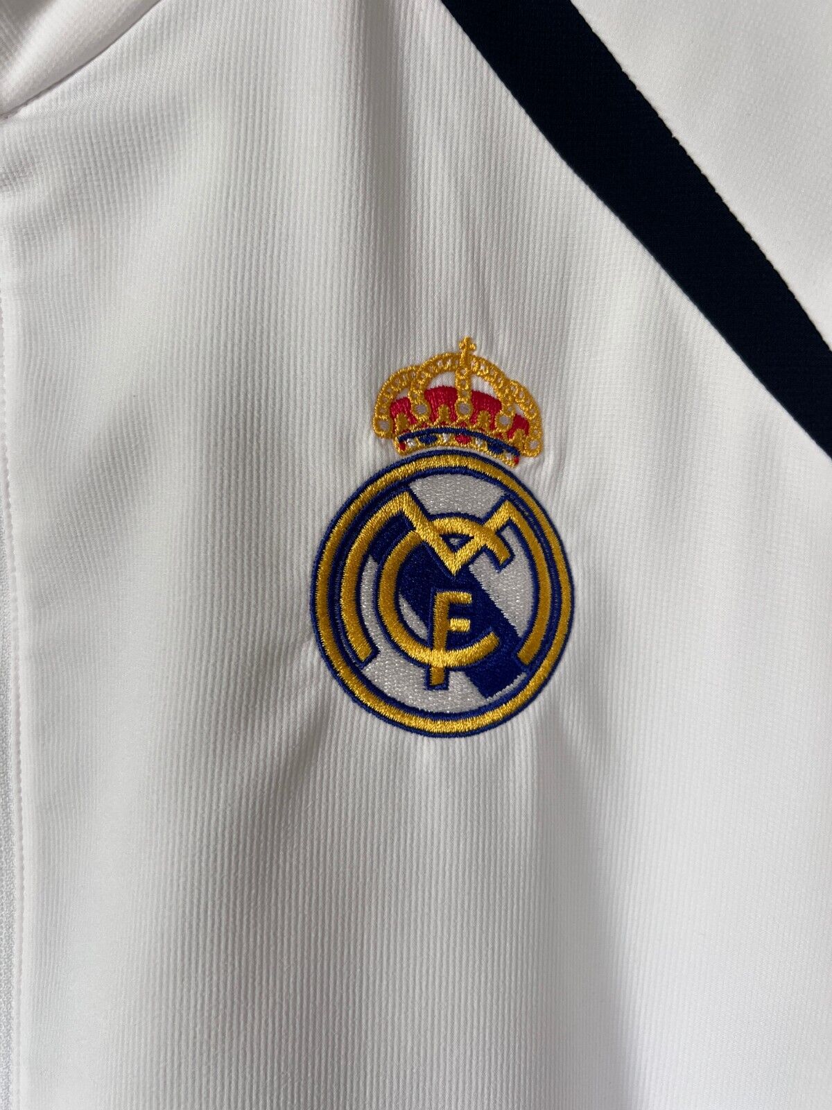 Real Madrid Teamgeist Jacket 2006x2021 White Soccer Adidas HA2537 Mens Size 2XL