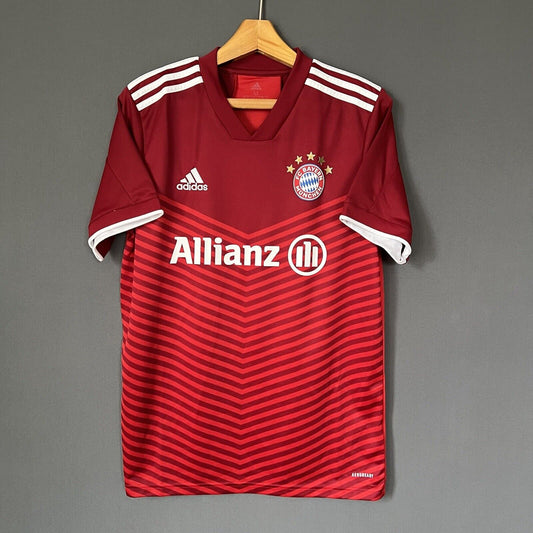 BAYERN MUNICH JERSEY 2021/2022 HOME MEDIUM MENS FOOTBALL SHIRT GR0503 ADIDAS
