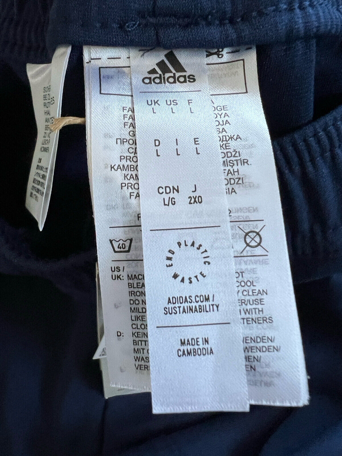 Girondins de Bordeaux Pants Training Size L Mens Soccer Football GA9082 Adidas
