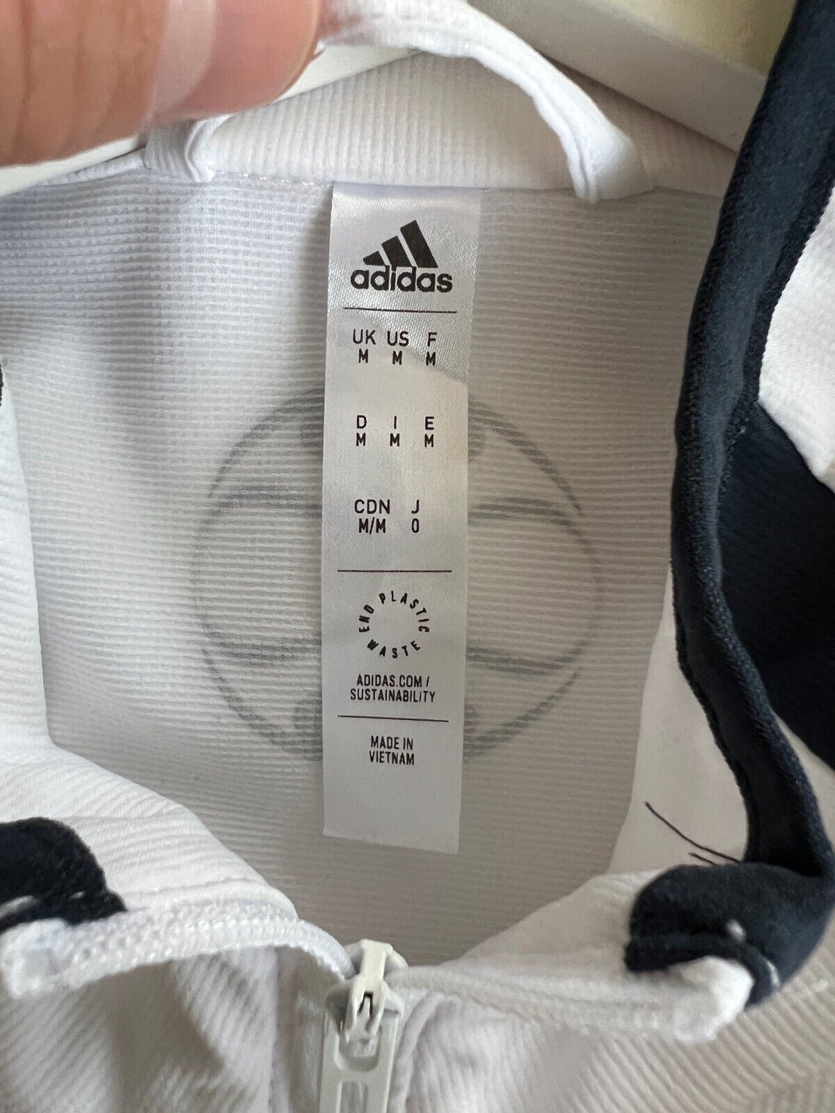 Real Madrid Teamgeist Jacket 2006 x 2021 White Soccer Adidas HA2537 Mens Size M