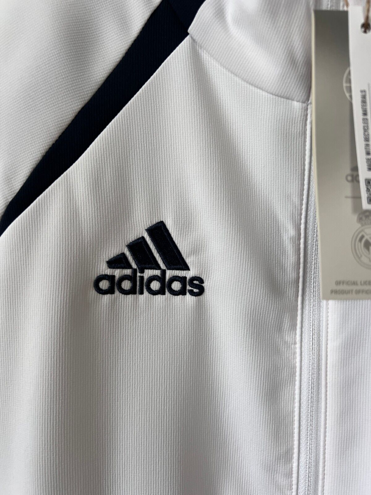 Real Madrid Teamgeist Jacket 2006 x 2021 White Soccer Adidas HA2537 Mens Size M