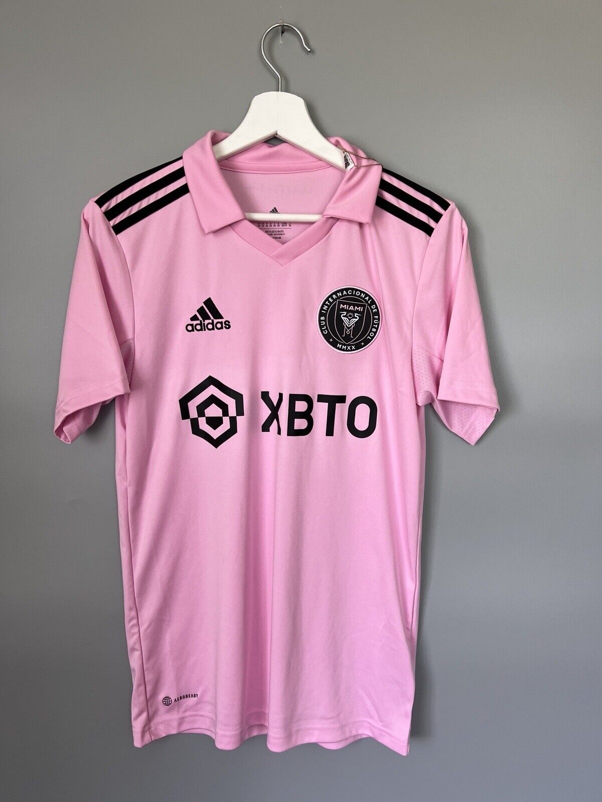Messi Inter Miami Jersey 22/23 Home Soccer Shirt JE9701 Adidas Mens Size XS