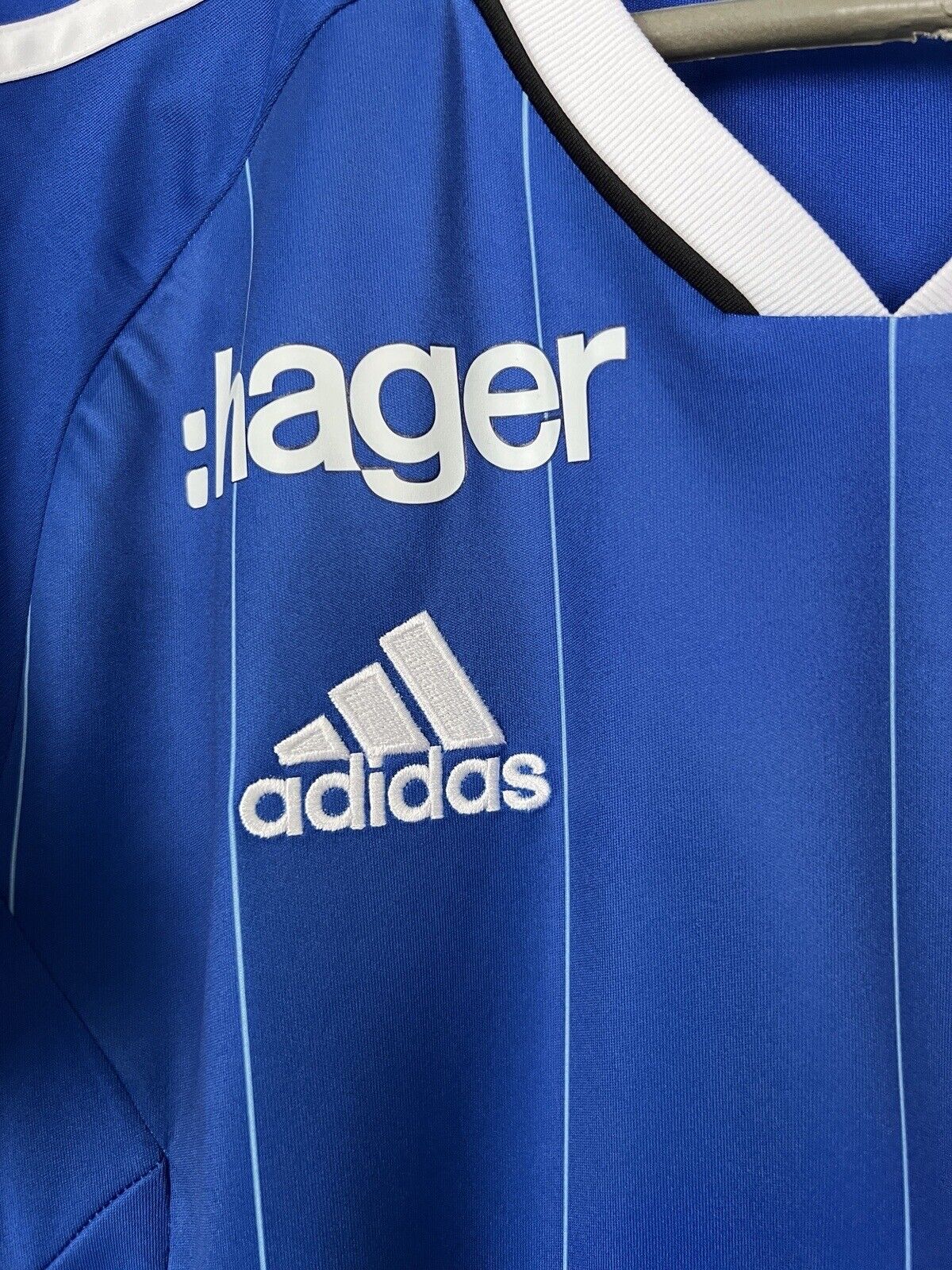 Adidas Strasbourg Home 2022/23 Soccer Jersey Blue XS Men's Short Sleeve Maillot
