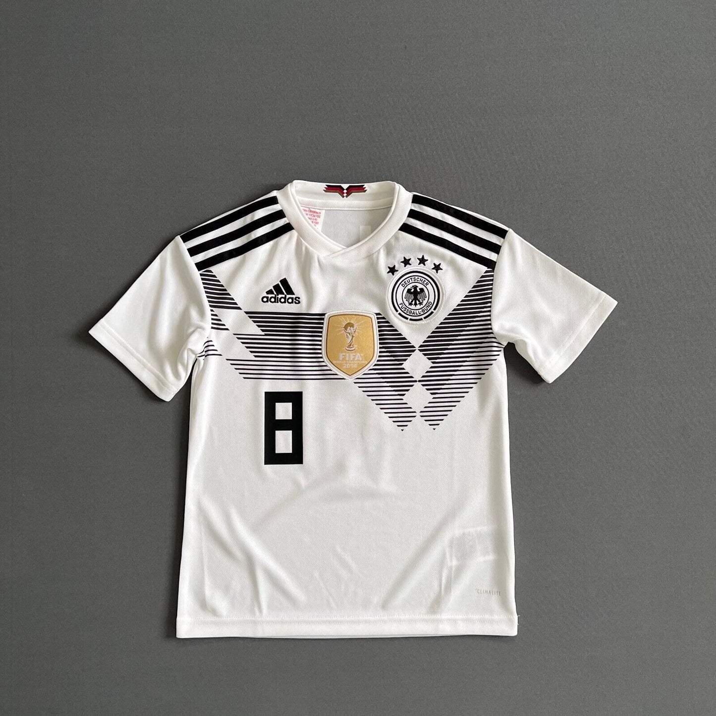 Kroos Germany Jersey 2018 2019 Home Football Shirt Trikot Adidas Boys Size XS