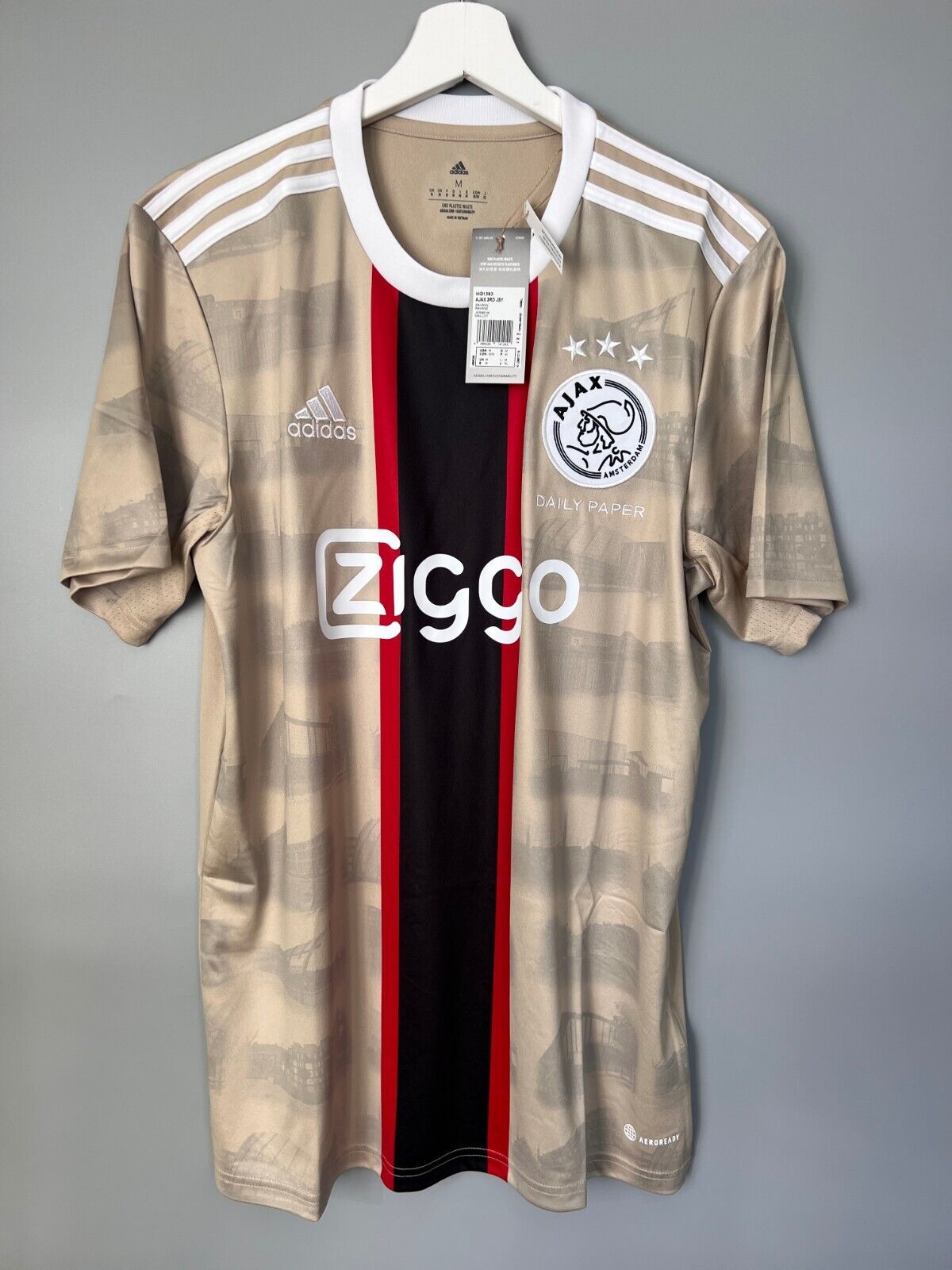 Ajax x Daily Paper 22/23 Third Jersey Soccer Shirt Adidas HG1393 Mens Size M