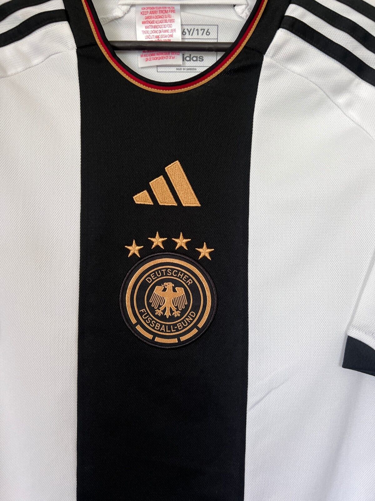 Germany Jersey 2023 Home Soccer Football Shirt Adidas HF1467 Boys Size XL