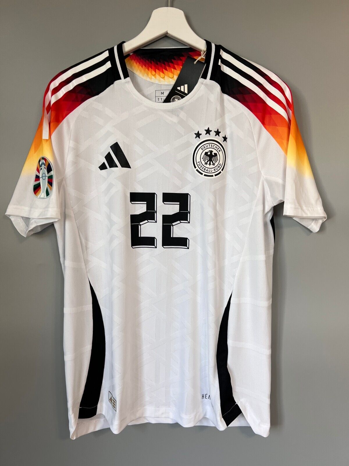 Germany Jersey 2024 Home HEAT.RDY Soccer Shirt Adidas IZ1620 Mens Size M