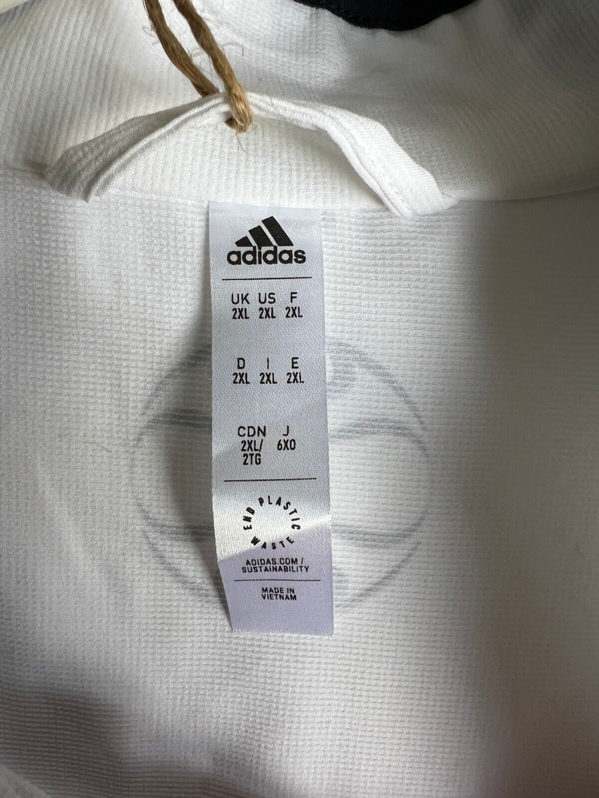 Real Madrid Teamgeist Jacket 2006x2021 White Soccer Adidas HA2537 Mens Size 2XL