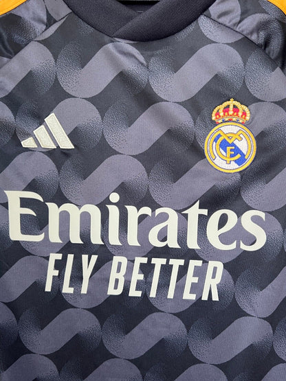 Real Madrid Jersey 23/24 Away Soccer Football Shirt IB0000 Adidas Boys Size S