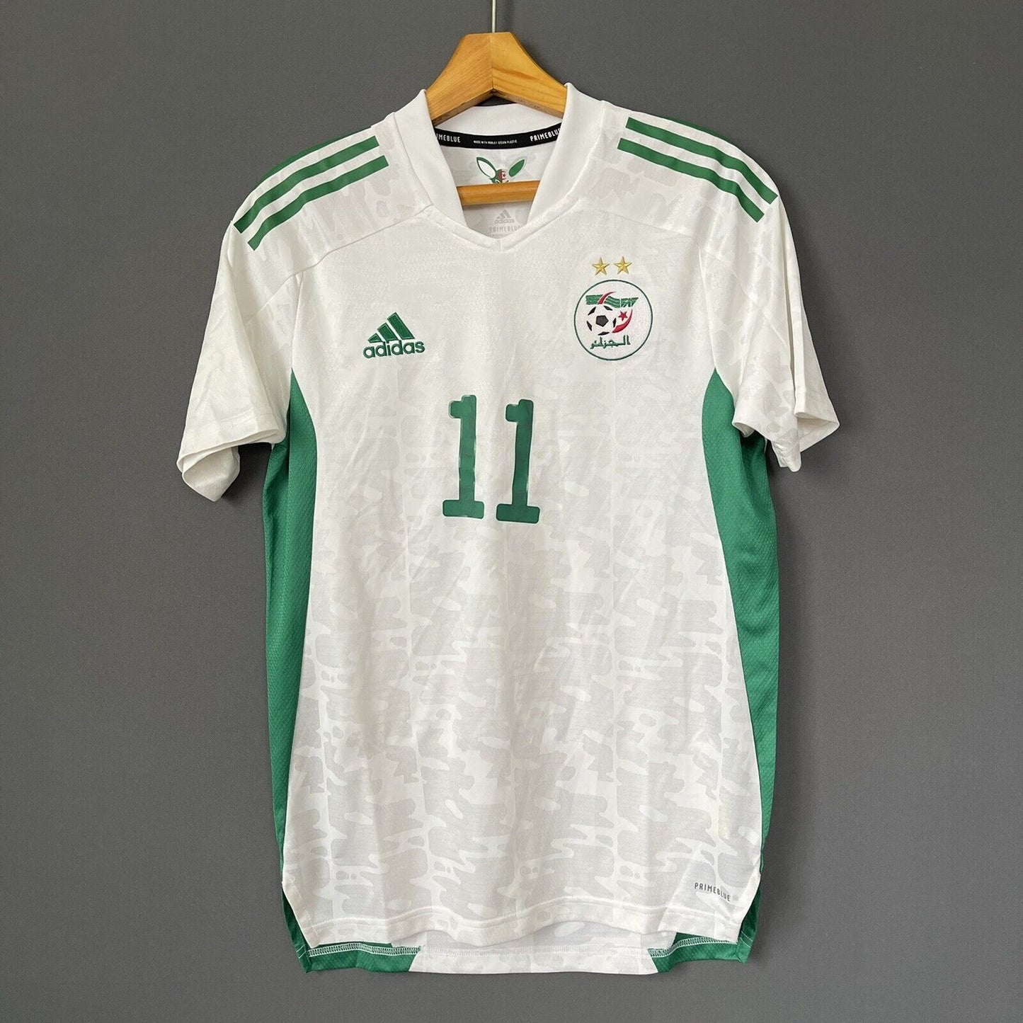 ALGERIA TEAM JERSEY 2021 HOME SIZE S FOOTBALL SOCCER SHIRT ADIDAS GS4014