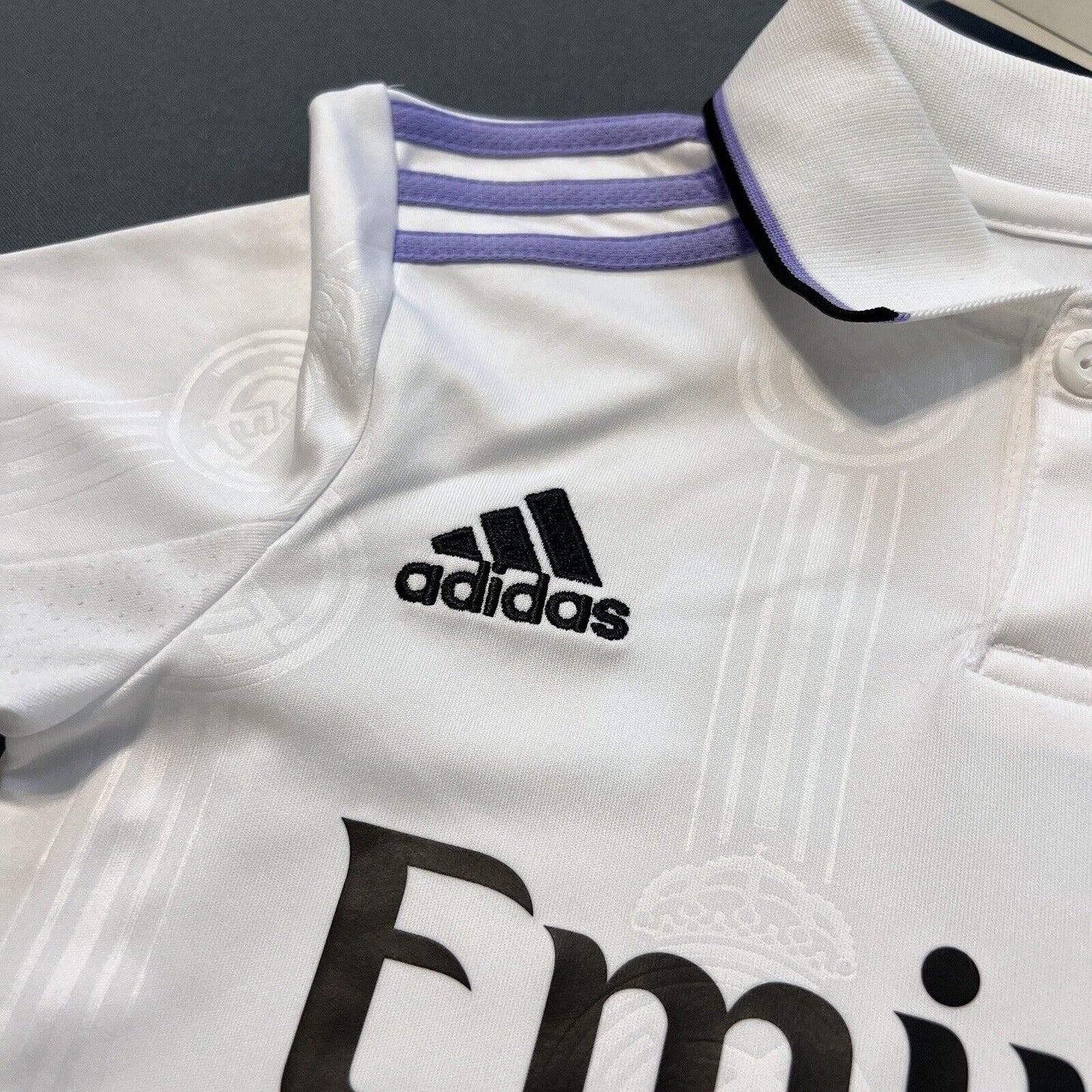 Alaba Real Madrid Jersey 22-23 Away Soccer Shirt HF2654 Adidas Boys Size XS