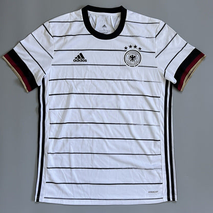 Germany Jersey Home 2019-2021 EH6105 Adidas Mens Football Shirt Size L