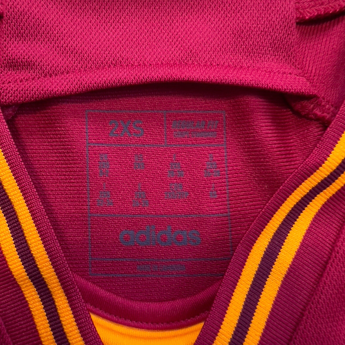 Roma Jersey 2023/24 Home Soccer Football Shirt Adidas IK7159 Womens Size 2XS