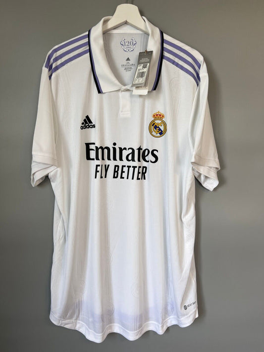 Real Madrid Jersey 22/23 Home Authentic Soccer Shirt HF0292 Adidas Mens Size XXL