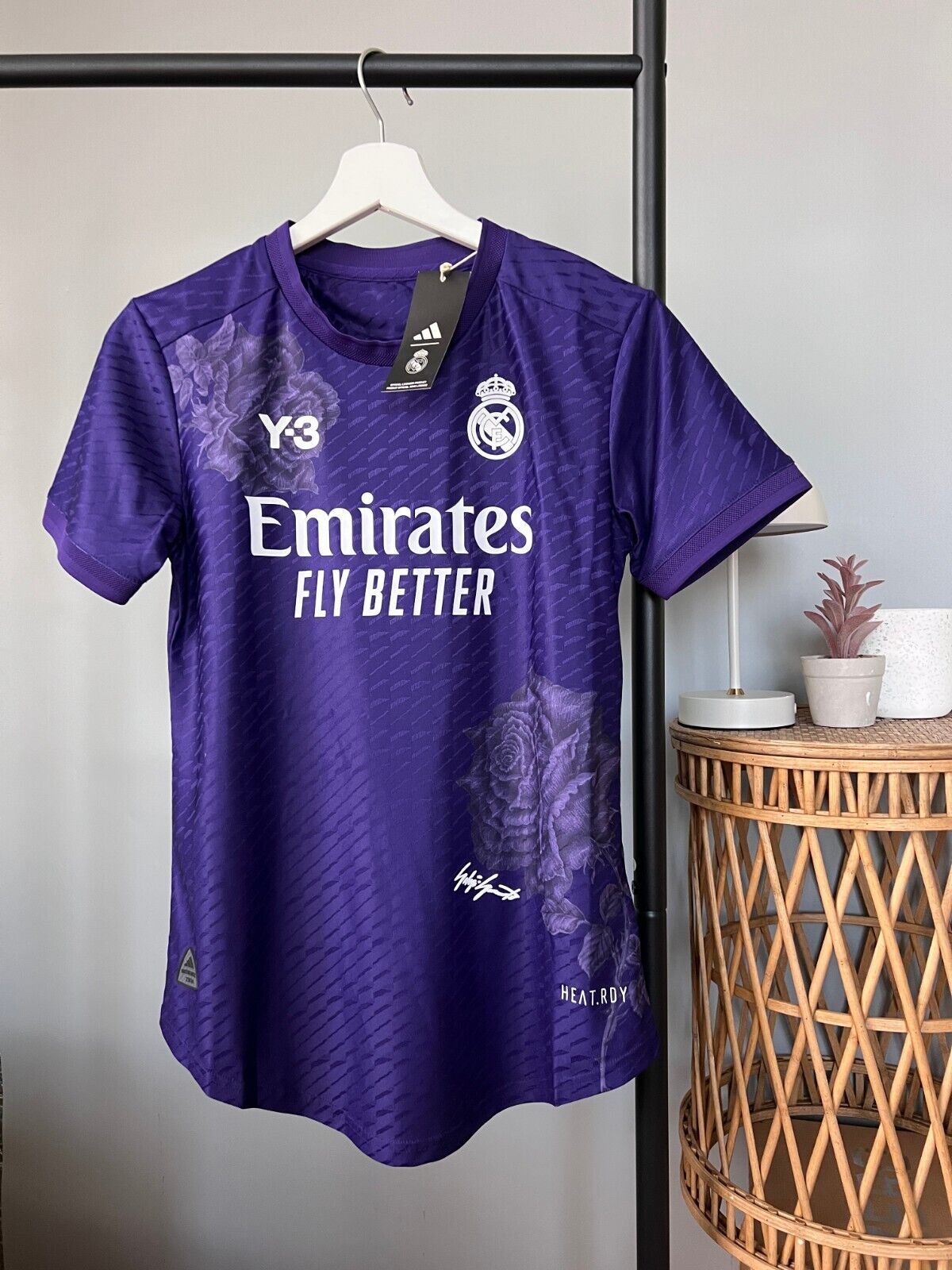 Real Madrid Jersey 23/24 Fourth Soccer Shirt IN4273 Adidas Y-3 Womens Size XS