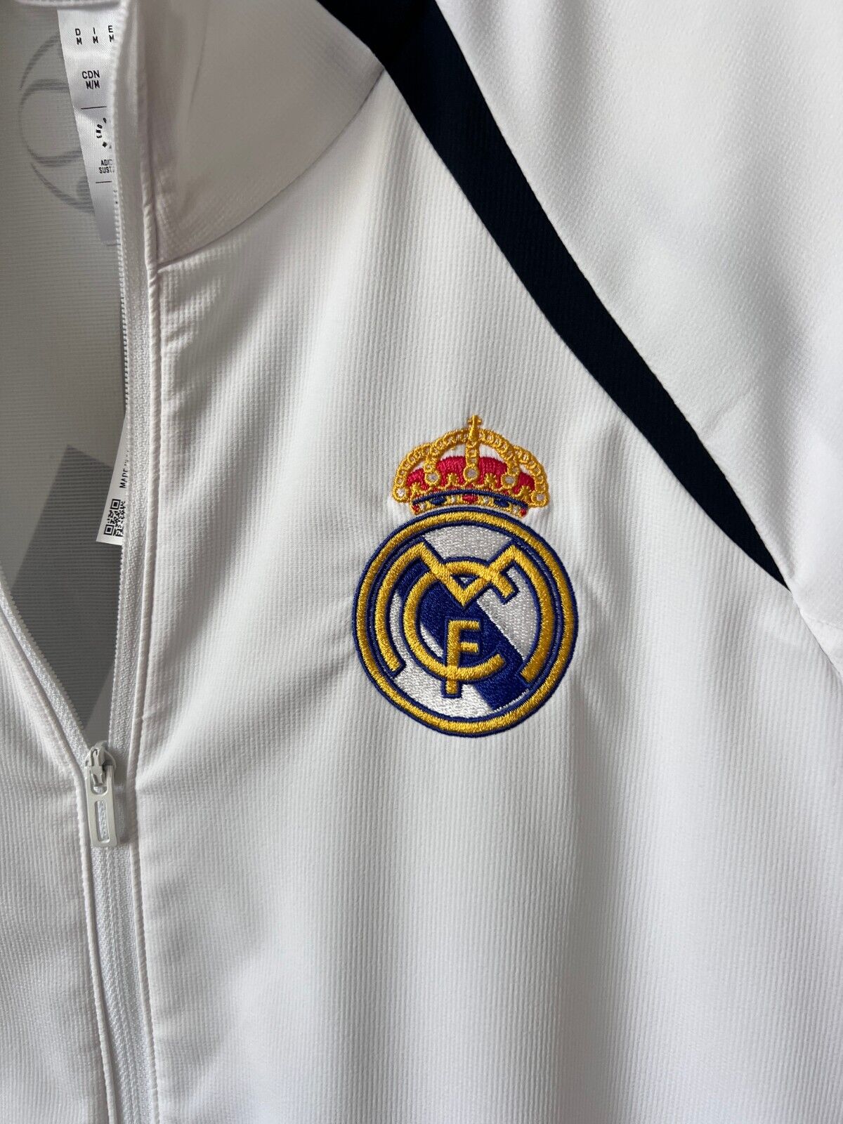 Real Madrid Teamgeist Jacket 2006 x 2021 White Soccer Adidas HA2537 Mens Size M
