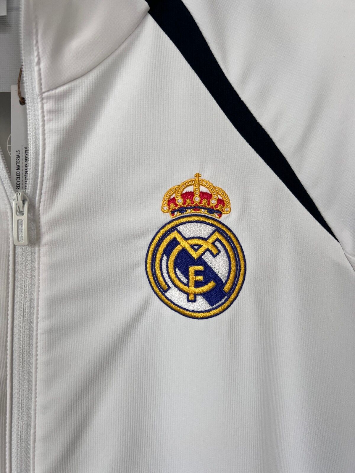Real Madrid Teamgeist Jacket 2006x2021 White Soccer Adidas HA2537 Mens Size M