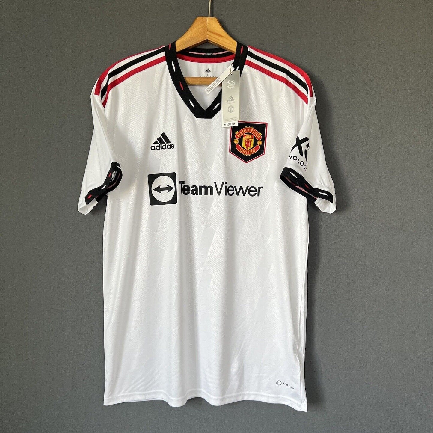 Eriksen Manchester United Jersey 2022/23 Away Adidas H13880 Football Shirt Large