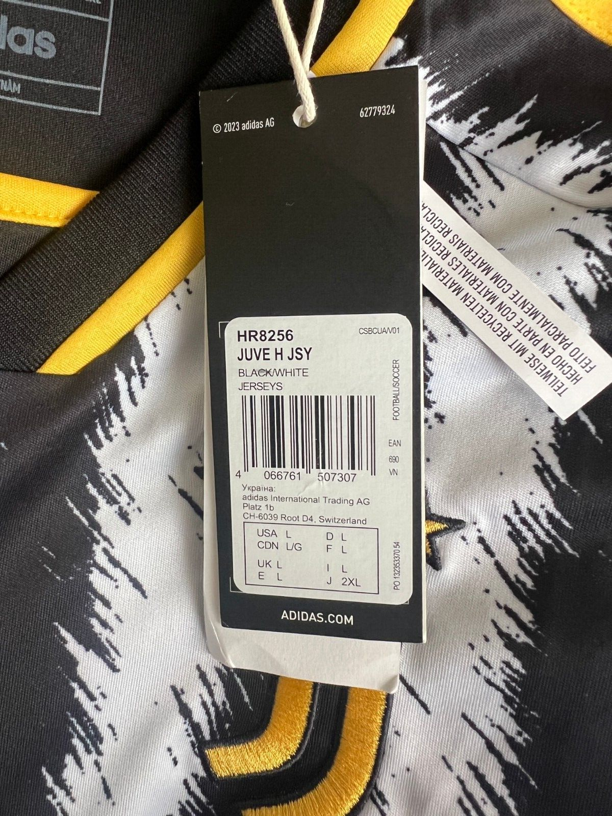 Juventus Jersey 23/24 Home Football Soccer Shirt Adidas HR8256 Mens Size L