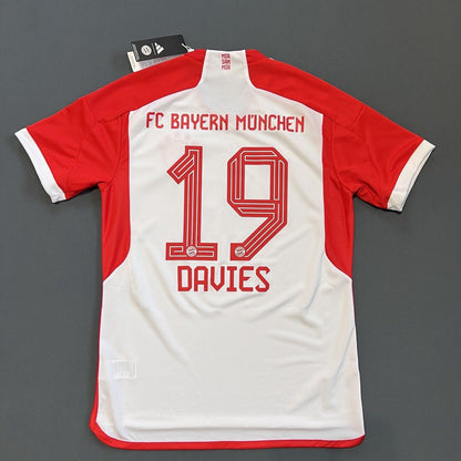 Davies Bayern Munich Jersey 23/24 Home Mens Soccer Shirt IJ7442 Adidas Size M