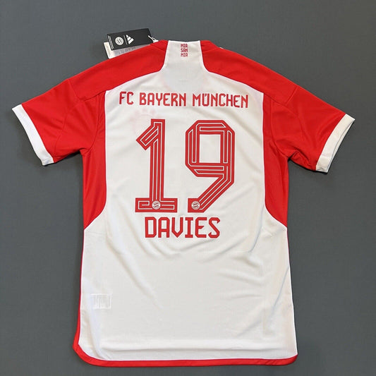 Davies Bayern Munich Jersey 23/24 Home Mens Soccer Shirt IJ7442 Adidas Size M