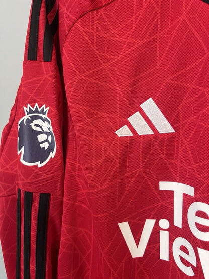 Martinez Manchester United Jersey 23/24 Home Mens Soccer Shirt Adidas Size L