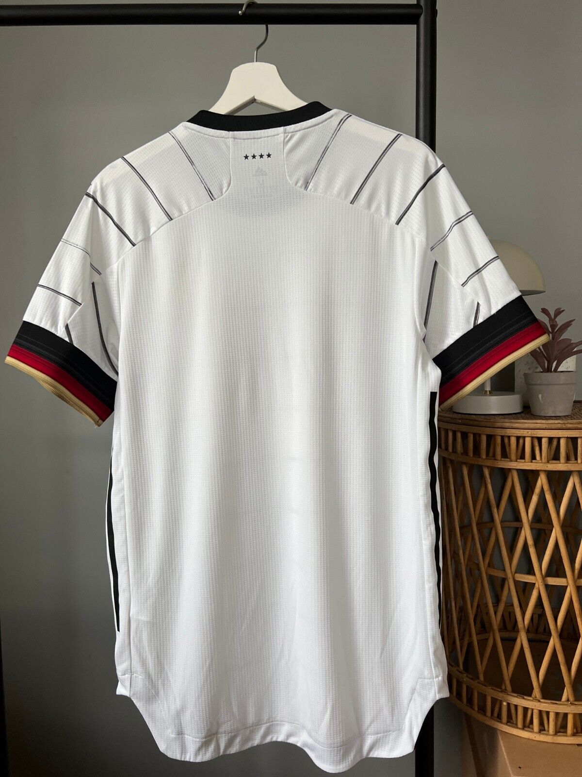 Germany Jersey 2020 Home Authentic Soccer Shirt Adidas EH6104 Mens Size M