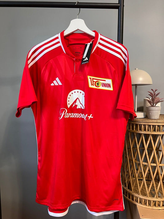 adidas 1. FC Union Berlin 23/24 Home Jersey - Red Soccer Football Shirt Size L