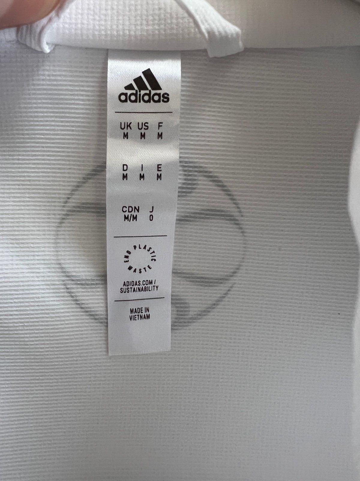 Real Madrid Teamgeist Jacket 2006 x 2021 White Soccer Adidas HA2537 Mens Size M