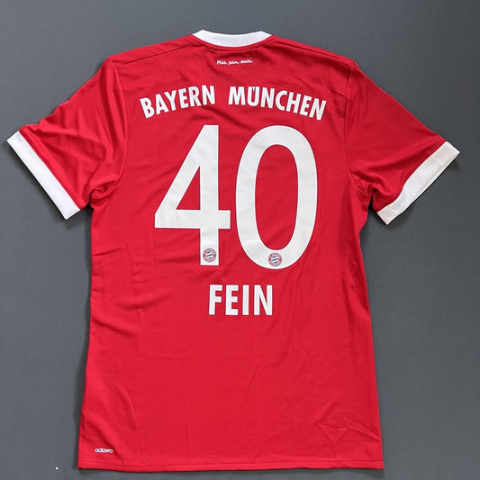 Bayern Munich Jersey 2017/18 Home Match Worn Mens Size 7 Football Shirt Adidas