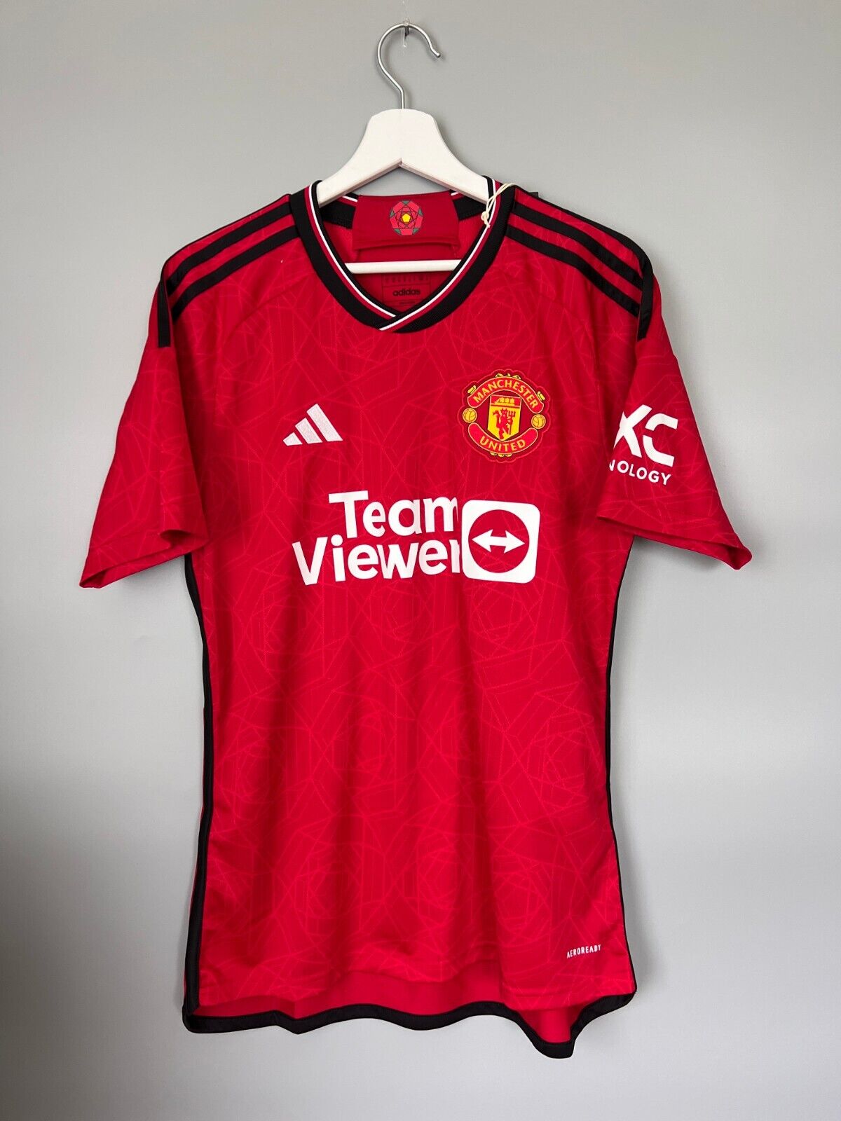 Manchester United Jersey 23/24 Home Mens Soccer Shirt IP1726 Adidas Size M