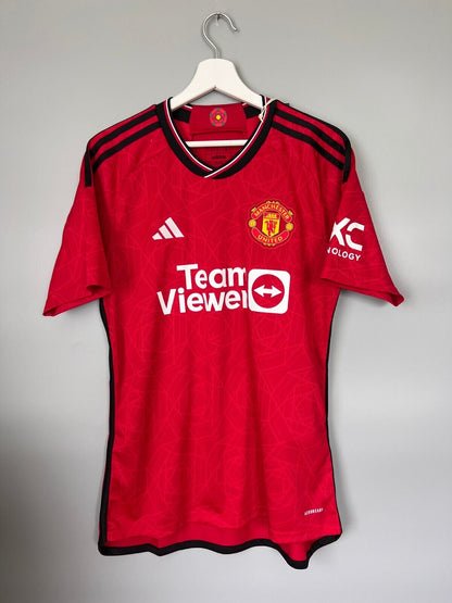 Manchester United Jersey 23/24 Home Mens Soccer Shirt IP1726 Adidas Size M
