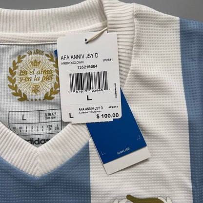 Argentina Jersey Anniversary 2024 Soccer Shirt JF2641 Adidas Mens Size L