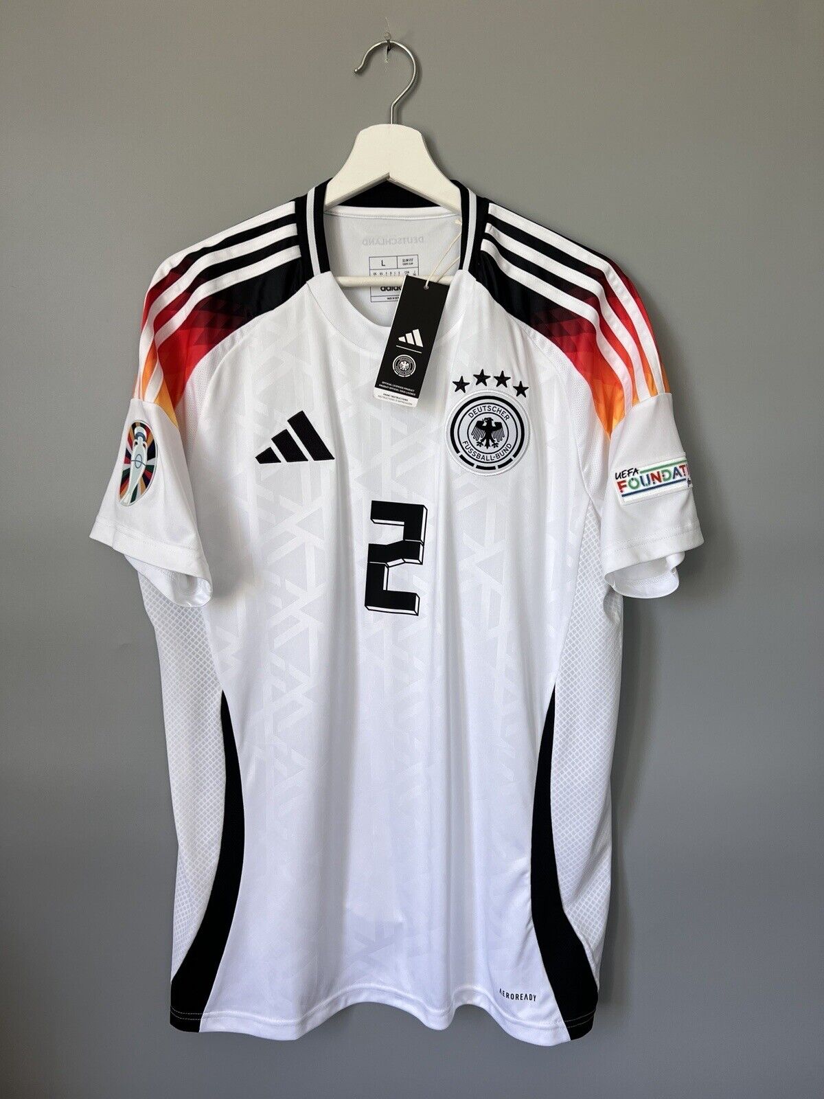 Germany Jersey EURO 2024 Home Soccer Football Shirt Adidas IP8139 Mens Size L
