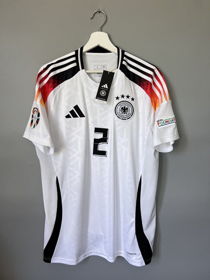 Germany Jersey EURO 2024 Home Soccer Football Shirt Adidas IP8139 Mens Size L