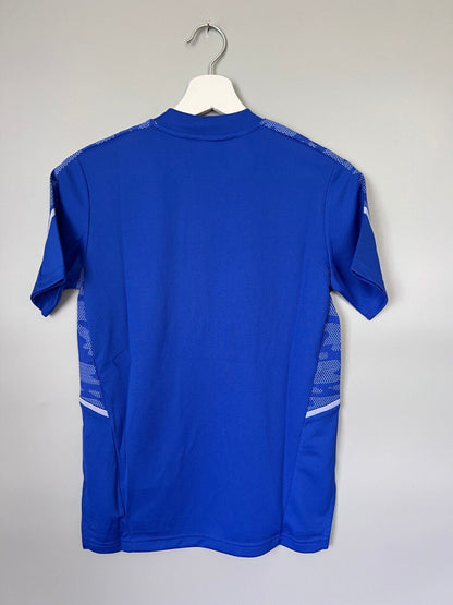 Leinster Jersey Rugby Performance Blue Shirt H60458 Adidas Boys Size M