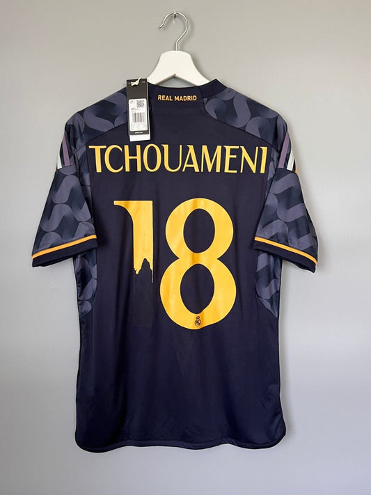 Tchouameni Real Madrid Jersey 23/24 Away Soccer Shirt IB0000 Adidas Boys Size XL