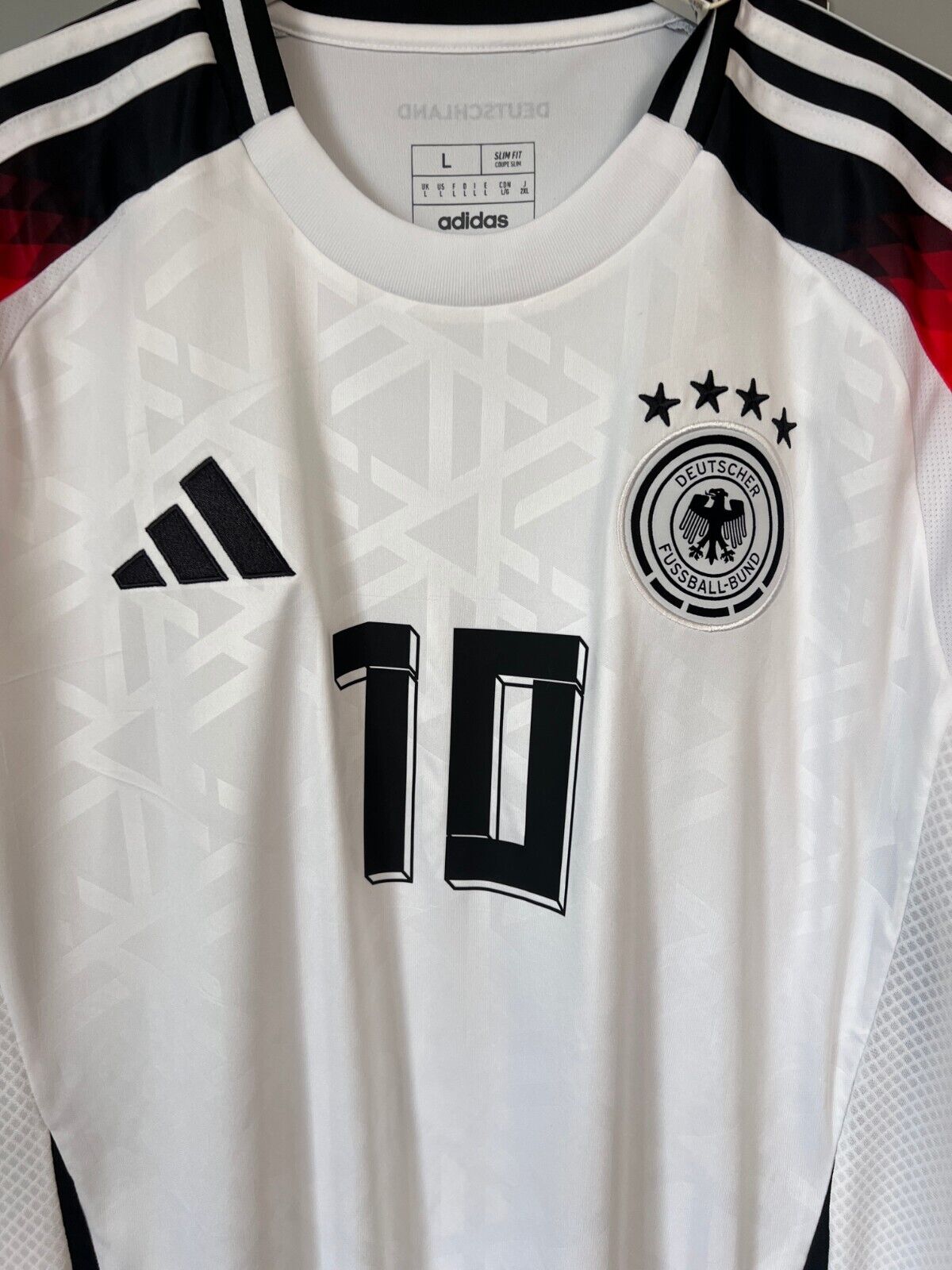 Musiala Germany Jersey 2024 Home Soccer Football Shirt Adidas IP8139 Mens Size L