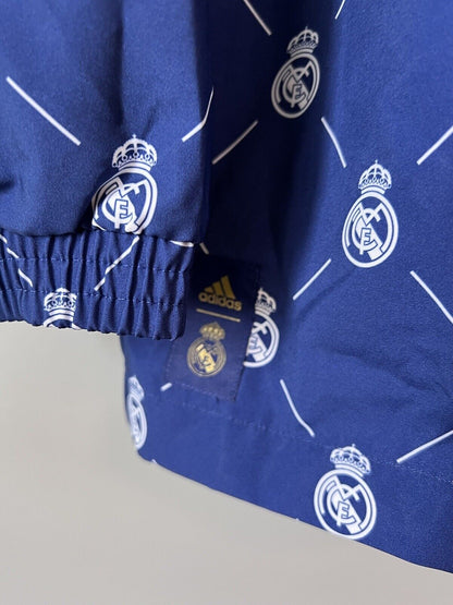 Real Madrid Windbreaker Jacket Monogram H59047 Soccer Adidas Mens Size L
