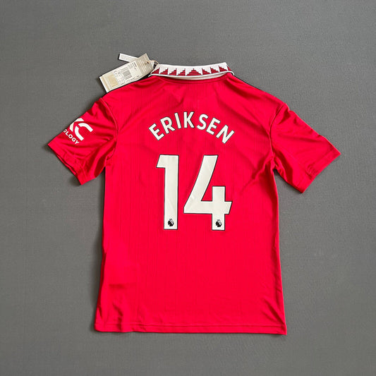 Eriksen Manchester United Jersey 22-23 Home Size S Boys Football Shirt Adidas
