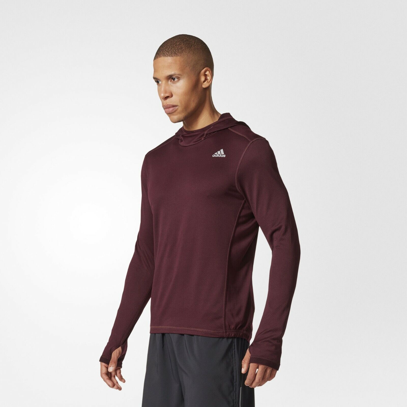 New Adidas Men's Running RS C Clima Hoodie M Pullover Sweatshirt BP8030 Size M