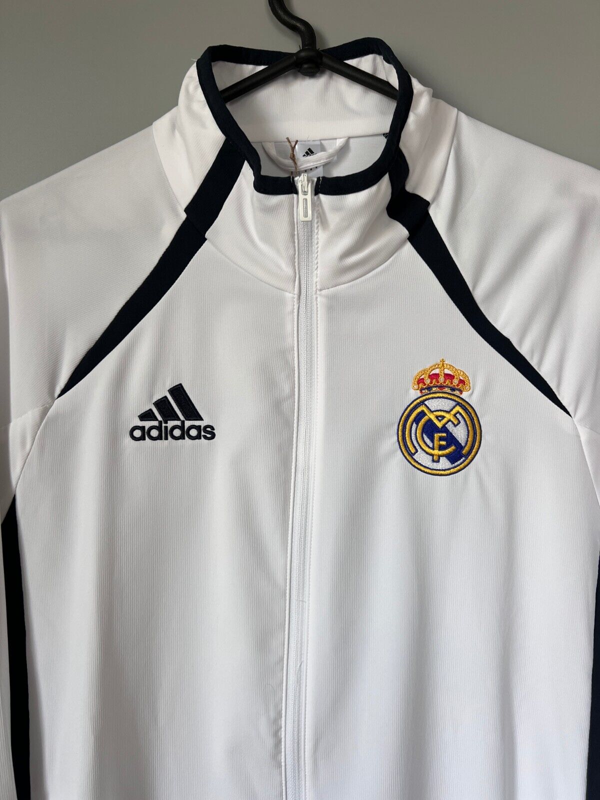 Real Madrid Teamgeist Jacket 2006 x 2021 White Soccer Adidas HA2537 Mens Size M