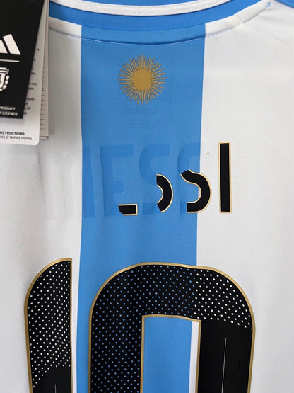 Messi Argentina Jersey 2024 Home Soccer Shirt IP8409 Adidas Mens Size S