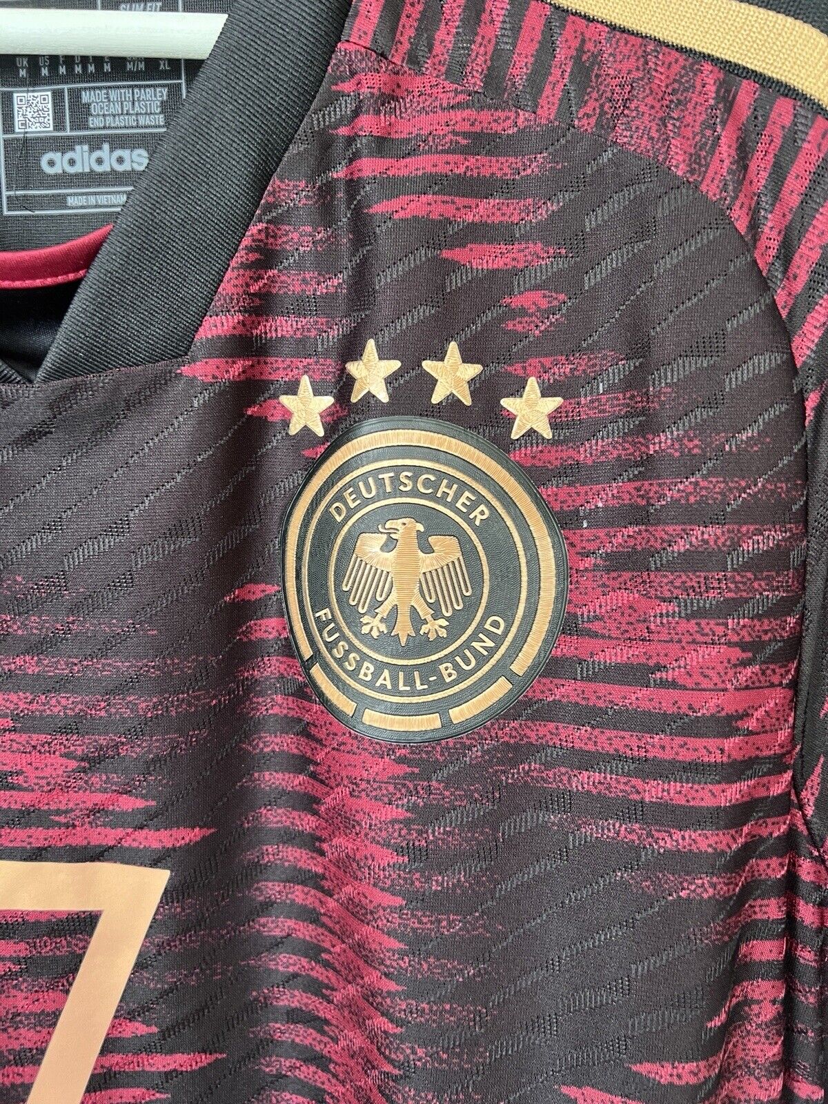 Havertz Germany Jersey 23 Away Authentic Size M Men Football Shirt HF1695 Adidas
