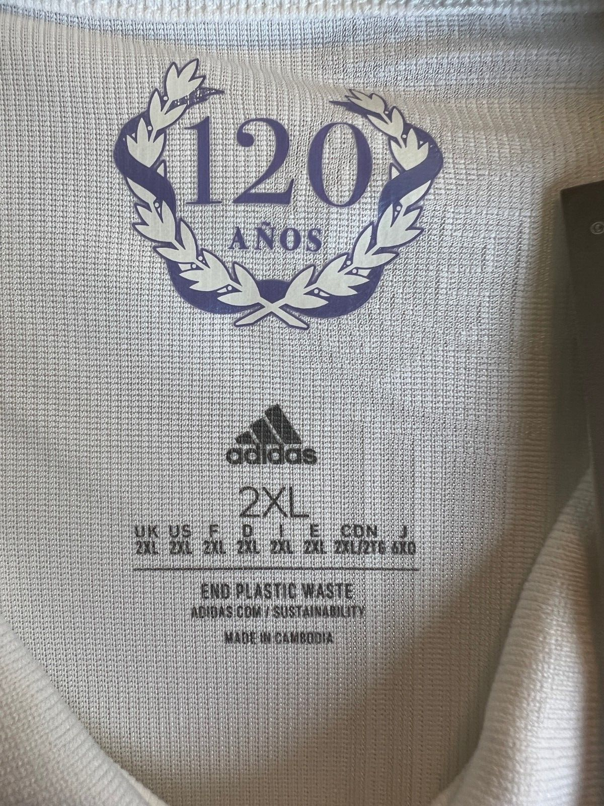 Real Madrid Jersey 22/23 Home Authentic Soccer Shirt HF0292 Adidas Mens Size XXL